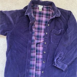 Women’s corduroy oversized, L.L. Bean flannel coat